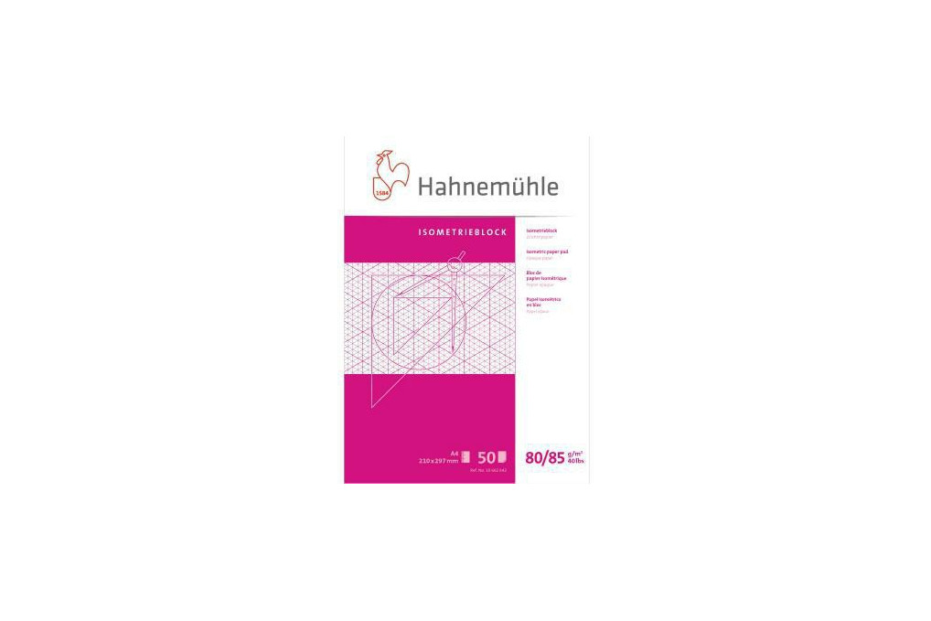 Hahenmühle FineArt Isometrieblock 10662642 DN A4 rautiert 50Bl.