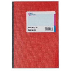 König & Ebhardt Registerbuch 8618752 DIN A5 96Blatt kariert rot König & Ebhardt Registerbuch 8618752 DIN A5 96Blatt kariert rot