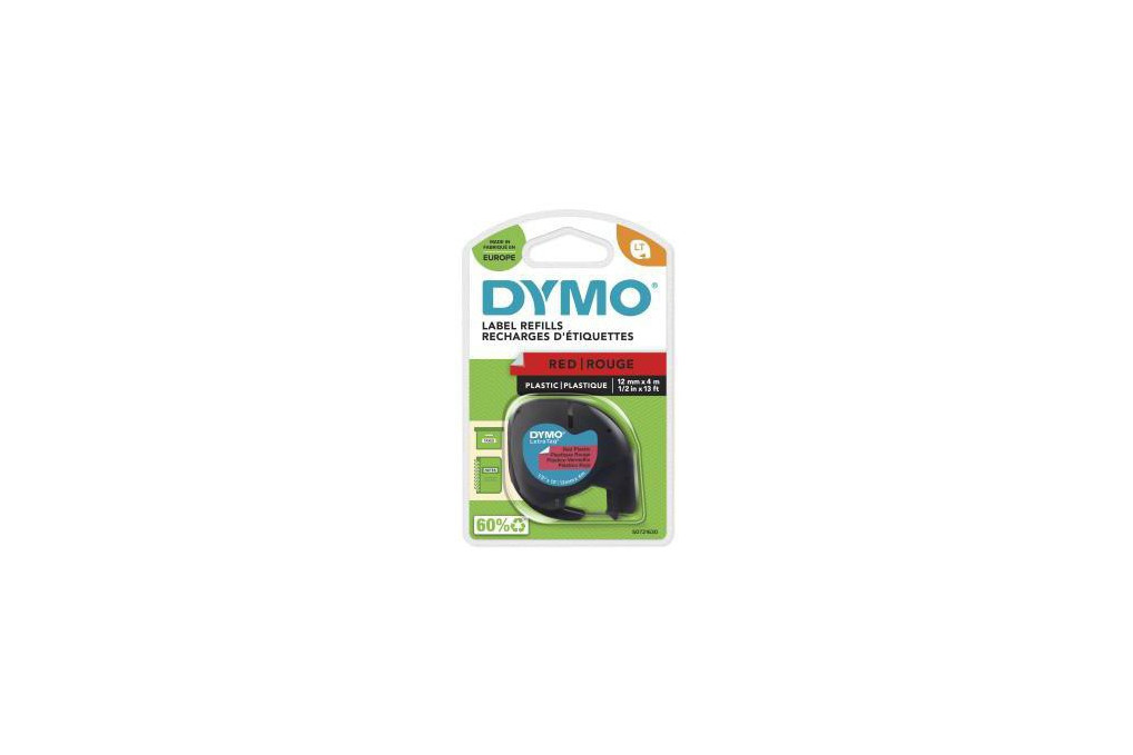 DYMO Schriftbandkassette LetraTag S0721630 12mmx4m sw auf rt