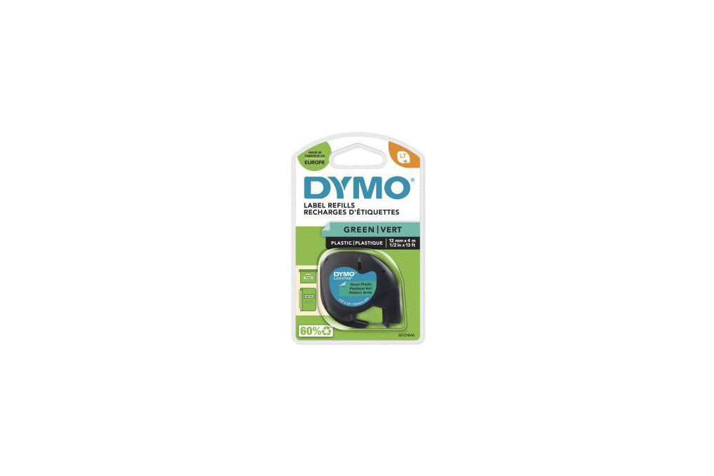 DYMO Schriftbandkassette LetraTag S0721640 12mmx4m sw auf gn DYMO Schriftbandkassette LetraTag S0721640 12mmx4m sw auf gn