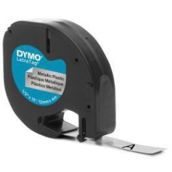 DYMO Schriftbandkassette LetraTag S0721730 12mmx4m sw auf si DYMO Schriftbandkassette LetraTag S0721730 12mmx4m sw auf si