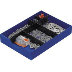 styro Schublade styrodoc 268 405.35 1Längs 2Querstege blau styro Schublade styrodoc 268 405.35 1Längs 2Querstege blau