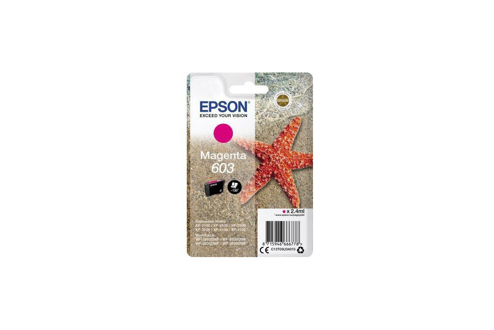Epson Tintenpatrone C13T03U34010 603 2,4ml magenta Epson Tintenpatrone C13T03U34010 603 2,4ml magenta