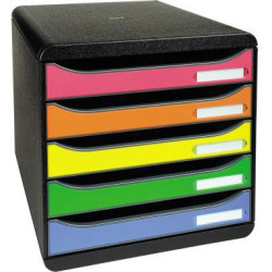 Exacompta Schubladenbox BIG BOX PLUS 309798D 5Schübe farbig Exacompta Schubladenbox BIG BOX PLUS 309798D 5Schübe farbig