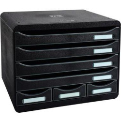 Exacompta Schubladenbox STORE BOX MINI 307714D 7Schübe schwarz Exacompta Schubladenbox STORE BOX MINI 307714D 7Schübe schwarz