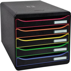 Exacompta Schubladenbox BIG BOX PLUS 309914D 5Schübe harlekin sw Exacompta Schubladenbox BIG BOX PLUS 309914D 5Schübe harlekin sw