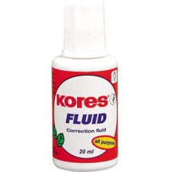 KORES Korrekturmittel Fluid KF66101 20ml Pinsel weiß KORES Korrekturmittel Fluid KF66101 20ml Pinsel weiß