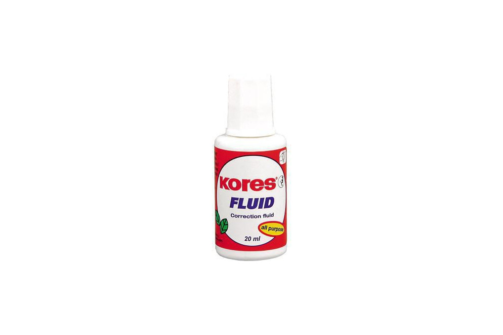 KORES Korrekturmittel Fluid KF66101 20ml Pinsel weiß KORES Korrekturmittel Fluid KF66101 20ml Pinsel weiß