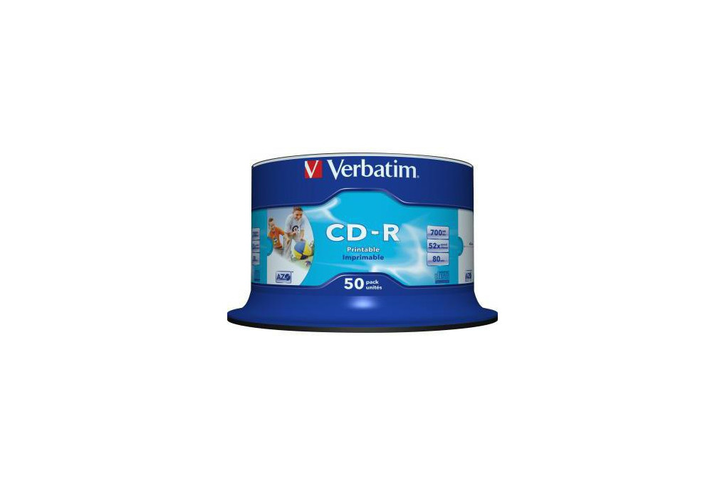 Verbatim CD R 43438 52x 700MB 80Min. Spindel 50 St. Pack.