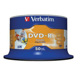 Verbatim DVD R 43533 16x 4,7GB 120Min. 50 St. Pack. Verbatim DVD R 43533 16x 4,7GB 120Min. 50 St. Pack.