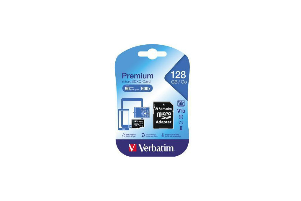 Verbatim Speicherkarte micoSDXC 44085 Class 10 128GB  Adapter