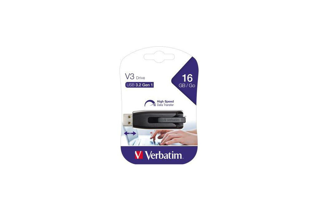 Verbatim USB Stick Store n Go V3 49172 16GB USB3.0 grau Verbatim USB Stick Store n Go V3 49172 16GB USB3.0 grau