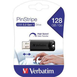 Verbatim USB Stick PinStripe 49319 USB 3.0 128GB schwarz