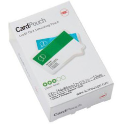GBC Folientasche CardPouch 3740300 54x86mm 125mic 100 St. Pack.