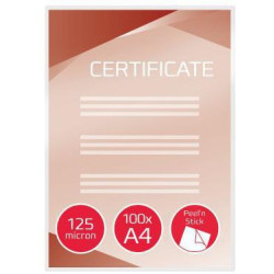 GBC Folientasche PeelnStickPouch 3747243 DIN A4 125mic 100 St. Pack.