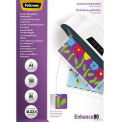 Fellowes Laminierfolie Enhance 80 5452502 DIN A4 tr 100 St. Pack. Fellowes Laminierfolie Enhance 80 5452502 DIN A4 tr 100 St. Pack.