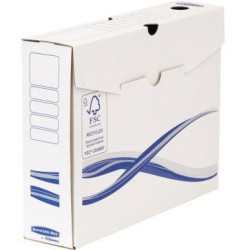 Bankers Box Archivschachtel Basic 4460102 A4 80mm ws bl 25 St. Pack. Bankers Box Archivschachtel Basic 4460102 A4 80mm ws bl 25 St. Pack.