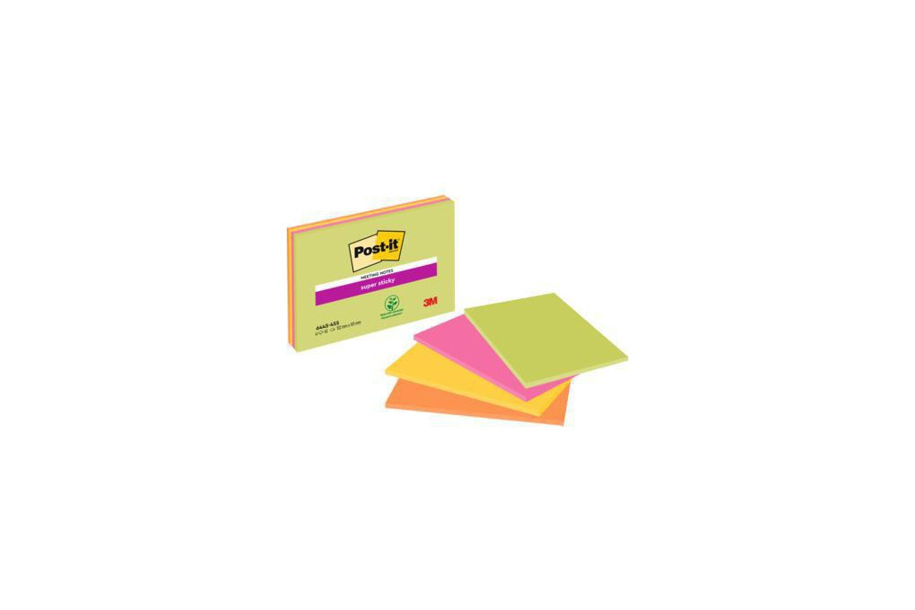 Post it Haftnotiz Meeting Notes 6445 4SS 152x101mm 4St