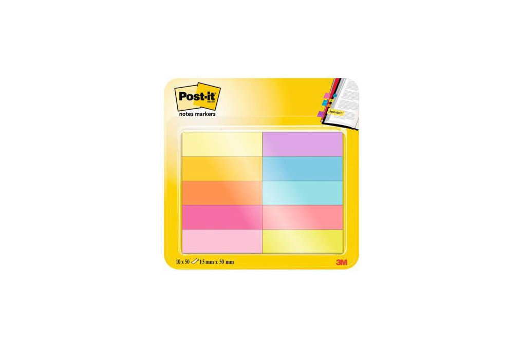 Post it Haftstreifen Page Marker 670 10AB 12,7x44,4mm 10 St. Pack.