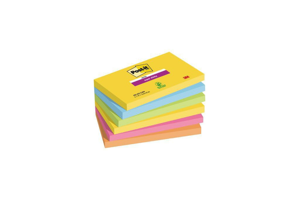 Post it Haftnotiz SuperSticky 655 6SS CARN 127x76mm 6St.