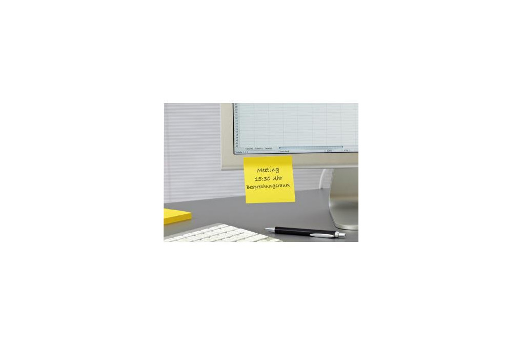Post it Haftnotiz Super Sticky R330 6SS CARN 76x76mm sort. 6St.