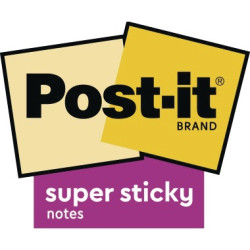 Post it Haftnotiz Super Sticky R330 6SS CARN 76x76mm sort. 6St.