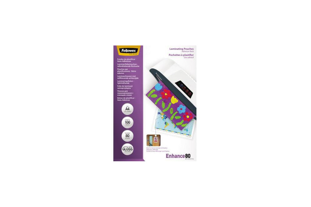 Fellowes Laminierfolie Enhance 80 5302202 DIN A4 tr 100 St. Pack.