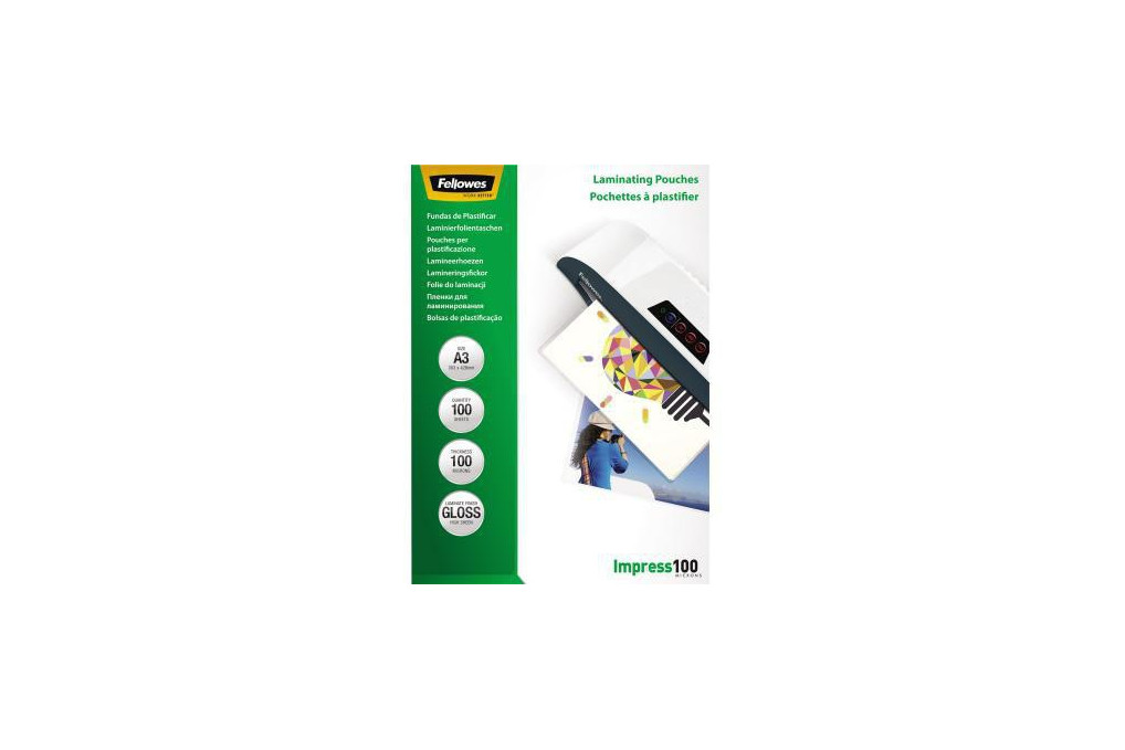 Fellowes Laminierfolie Impress 100 5351205 DIN A3 tr 100 St. Pack. Fellowes Laminierfolie Impress 100 5351205 DIN A3 tr 100 St. Pack.