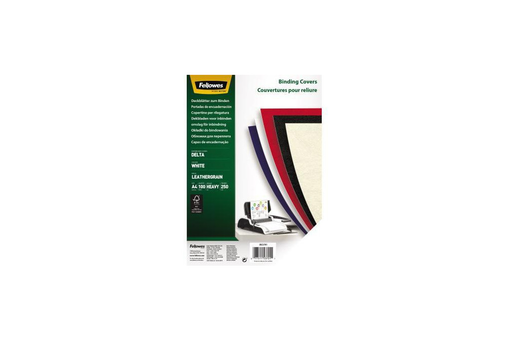 Fellowes Deckblatt Delta 5370104 DIN A4 weiß 100 St. Pack. Fellowes Deckblatt Delta 5370104 DIN A4 weiß 100 St. Pack.