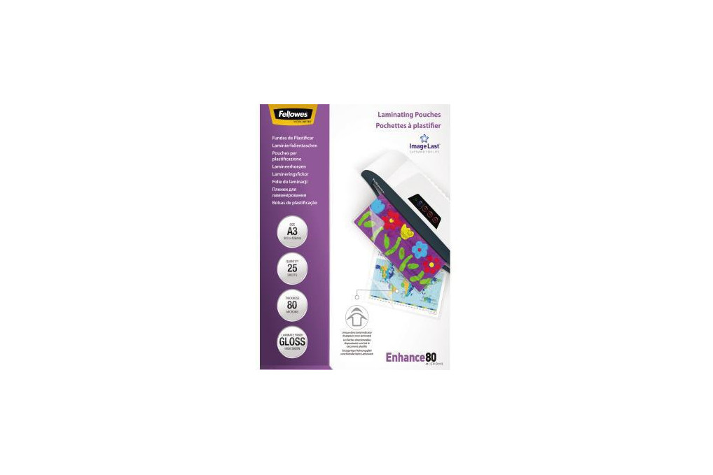 Fellowes Laminierfolie ImageLast 5396403 DIN A3 80my 25 St. Pack. Fellowes Laminierfolie ImageLast 5396403 DIN A3 80my 25 St. Pack.