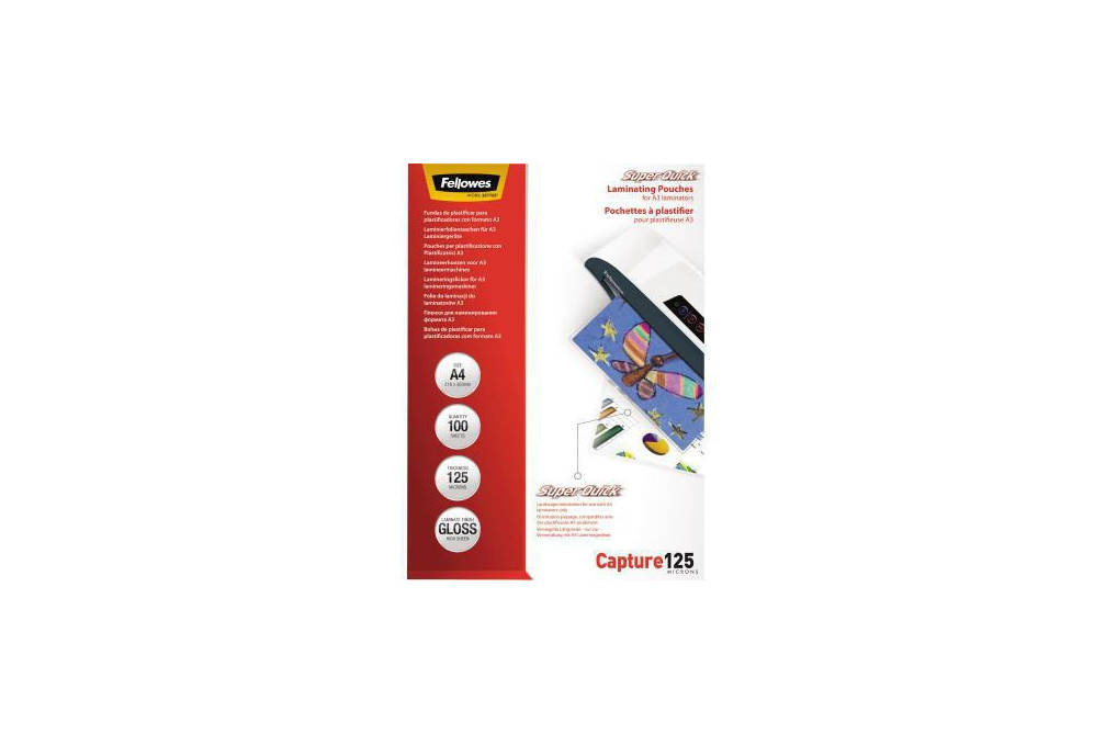 Folientasche Super Quick A4 2x125mic 100 St. Pack.