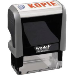 trodat Textstempel Printy 4912 43227 KOPIE 47x10mm blau rot