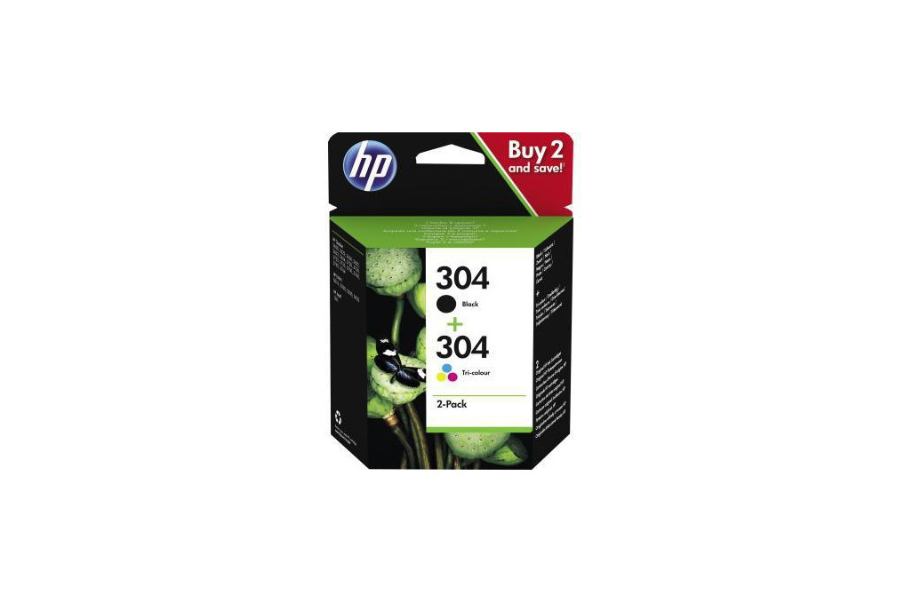 HP Tintenpatrone 3JB05AE 304 sw c m y 2 St. Pack.