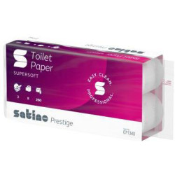 Satino Toilettenpapier 071340 Prestige 3lg hw 250Blatt 8 St. Pa