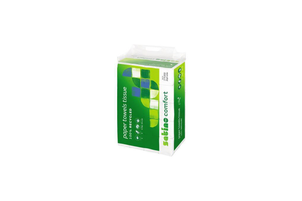 Satino Papierhandtuch 275300 24x24cm 2lg Z Falz hw 3.750Bl.