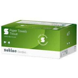 Satino Papierhandtuch Comfort 277410 25x33cm weiß 3.072 Bl. Pack.
