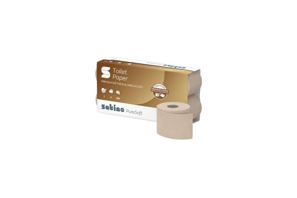 Satino Toilettenpapier PureSoft 076980 8 St. Pack. Satino Toilettenpapier PureSoft 076980 8 St. Pack.