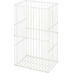 Satino Abfallsammler 330110 Draht groß 60 Liter weiß
