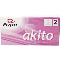 Fripa Kosmetiktuch akito 6011107 21x20cm 2 lagig weiß 100 St. Pack.