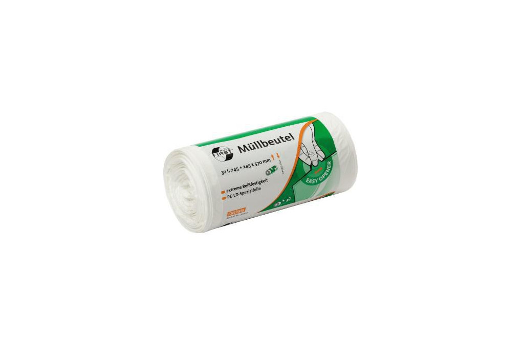 FIRST Müllbeutel 36005 LDPE 305 305x850mm ws 50 St. Pack. FIRST Müllbeutel 36005 LDPE 305 305x850mm ws 50 St. Pack.