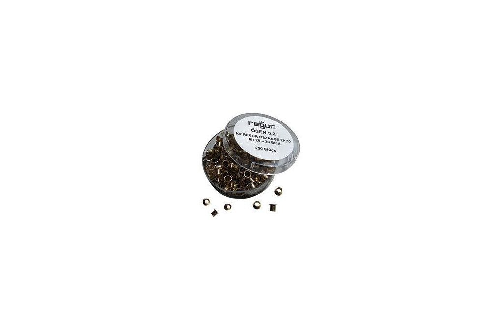 REGUR® Ösen Länge 5,2mm messing PA 250St