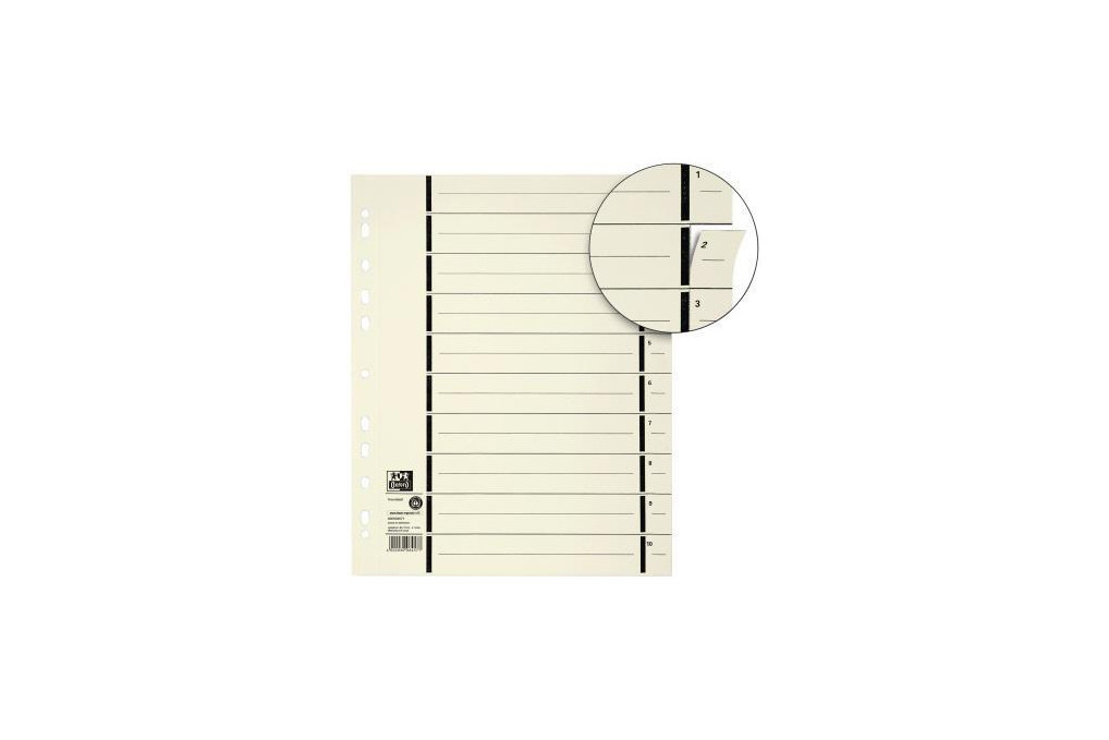 Oxford Trennblatt 400004671 DIN A4 mP 230g Karton ch 100 St. Pack.