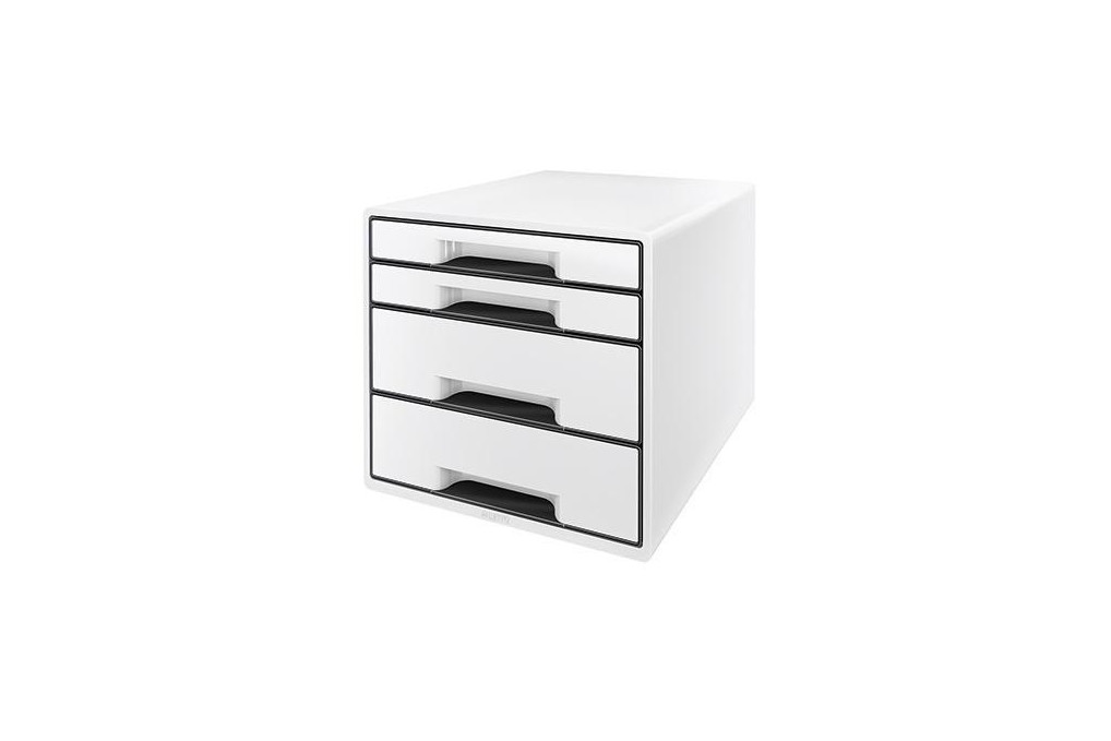 Leitz Schubladenbox CUBE 52521001 4Schubfächer weiß