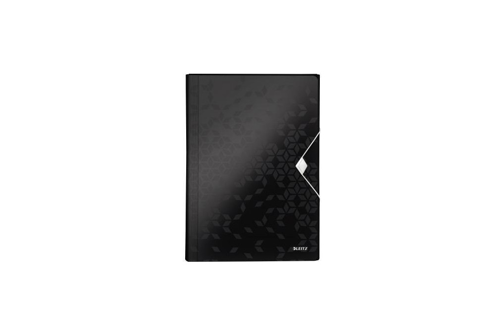 Leitz Fächermappe WOW 45890095 DIN A4 6Fächer PP schwarz