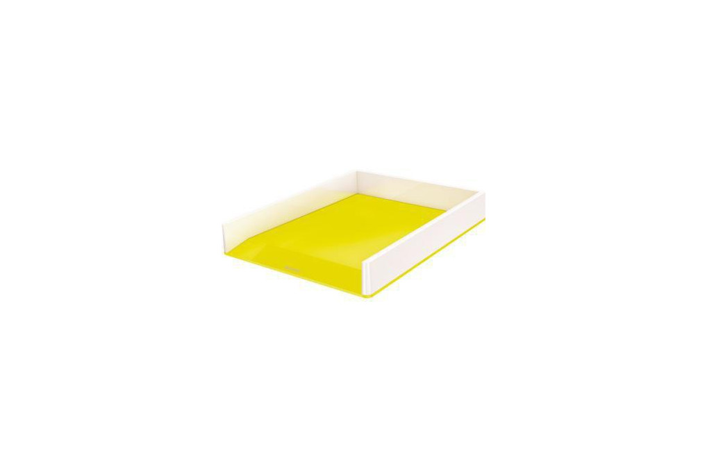 Leitz Briefkorb WOW 53611016 DIN A4 PS weiß gelb