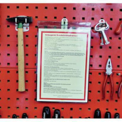 Leitz Sichttasche 40950000 DIN A5 0,2mm genarbt Öse PVC weich farblos