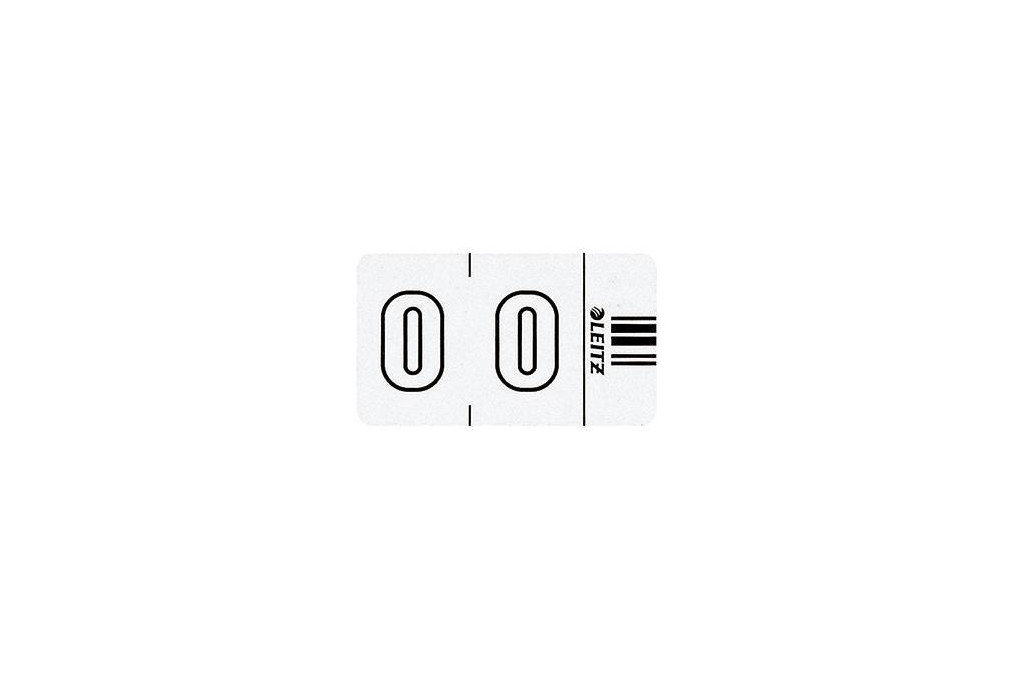 Leitz Ziffernsignal 0 Orgacolor 66000000 23x30mm weiß 100 St. Pack. Leitz Ziffernsignal 0 Orgacolor 66000000 23x30mm weiß 100 St. Pack.