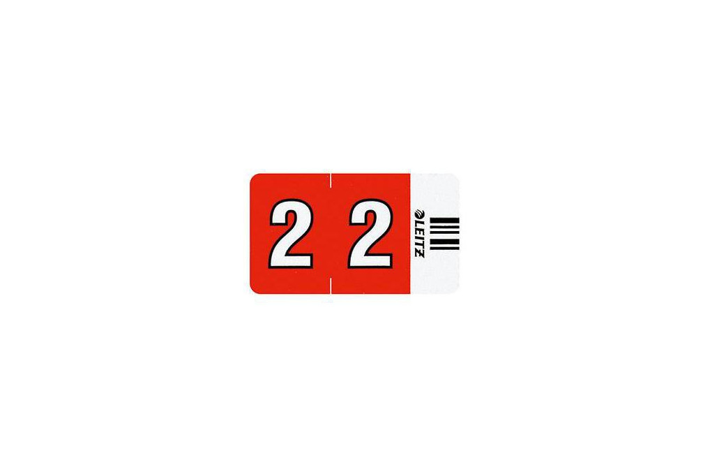 Leitz Ziffernsignal Orgacolor 66021000 rot 500 St. Pack.