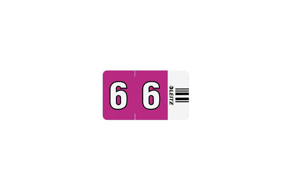 Leitz Ziffernsignal Orgacolor 66061000 violett 500 St. Pack.