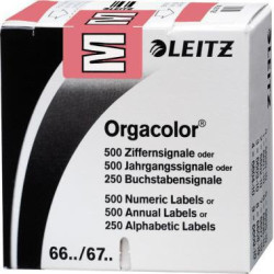 Leitz Buchstabensignal Orgacolor 66221000 M rosa 250 St. Pack. Leitz Buchstabensignal Orgacolor 66221000 M rosa 250 St. Pack.